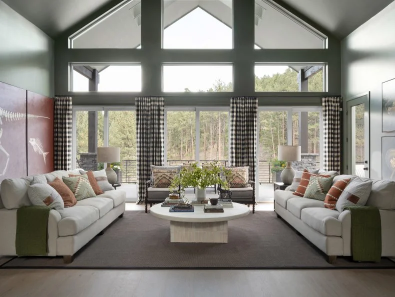 Gray Green Living Room