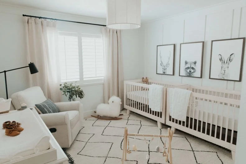 White Nursery With Wood Toy