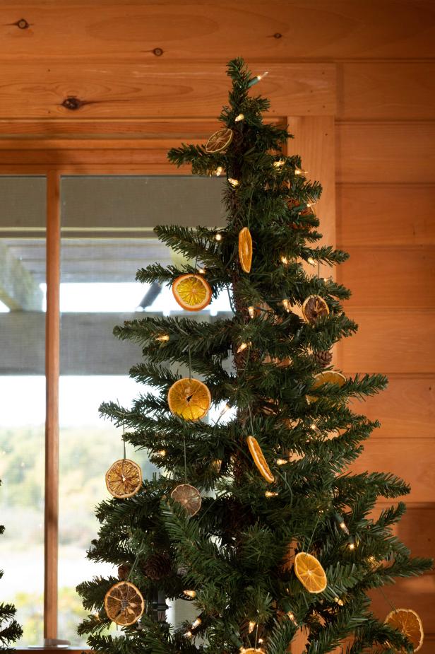 Dried Orange Slice Christmas Tree Ornaments