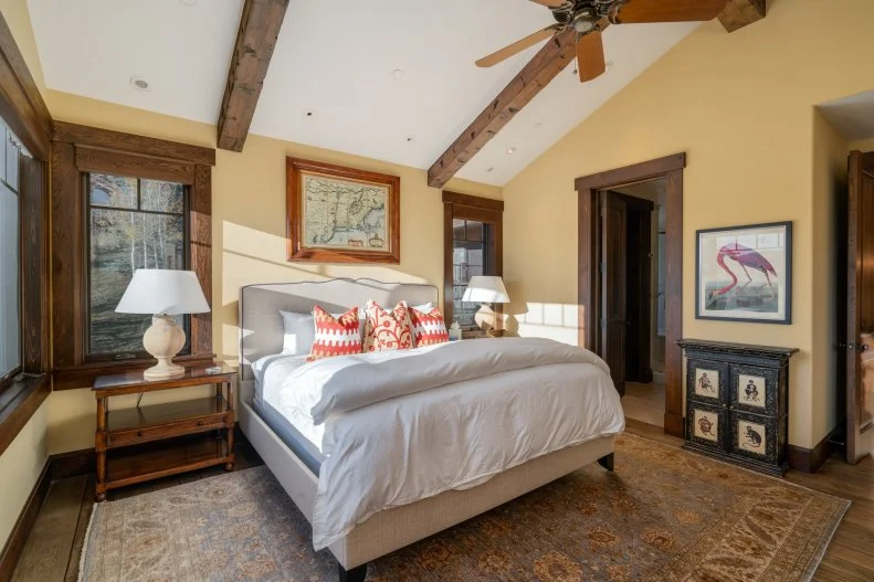 Yellow Rustic Bedroom