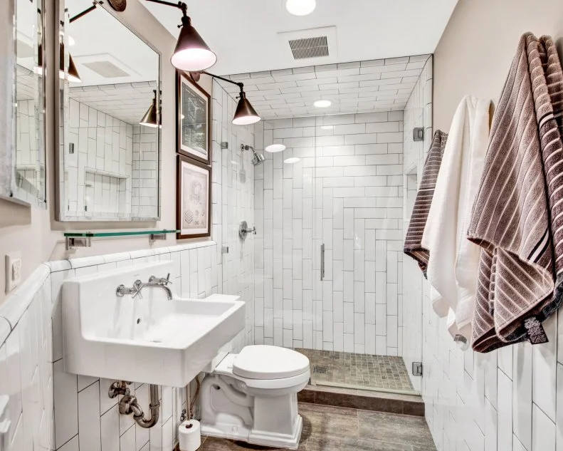 White Subway Tile Walls