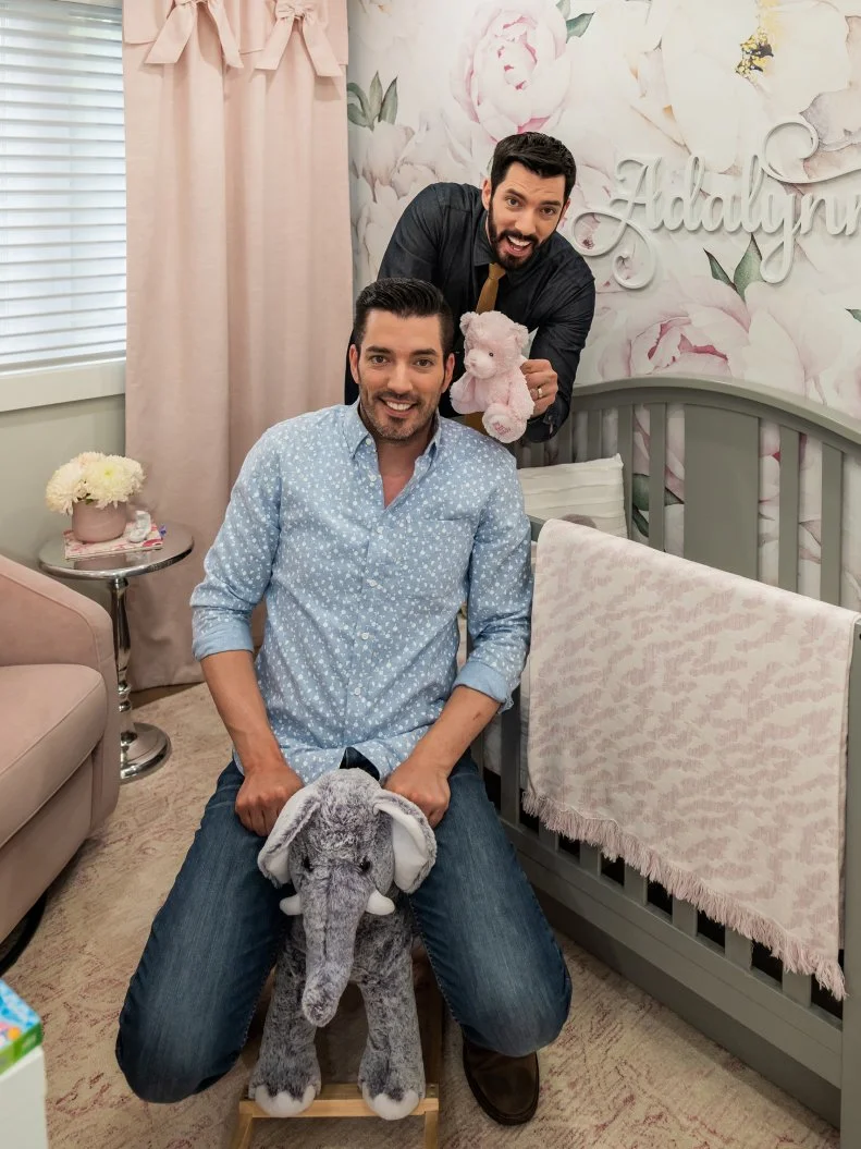 Drew and Jonathan in Irina and Dean's nursery, as seen on Property Brothers: Forever Home.