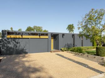 Gray and Yellow MidCentury Modern Eichler House