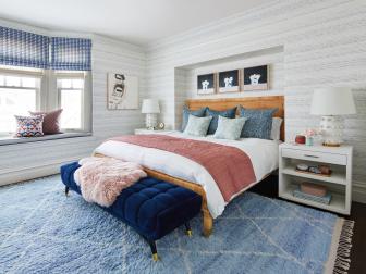 Soothing Blue Bedroom in California