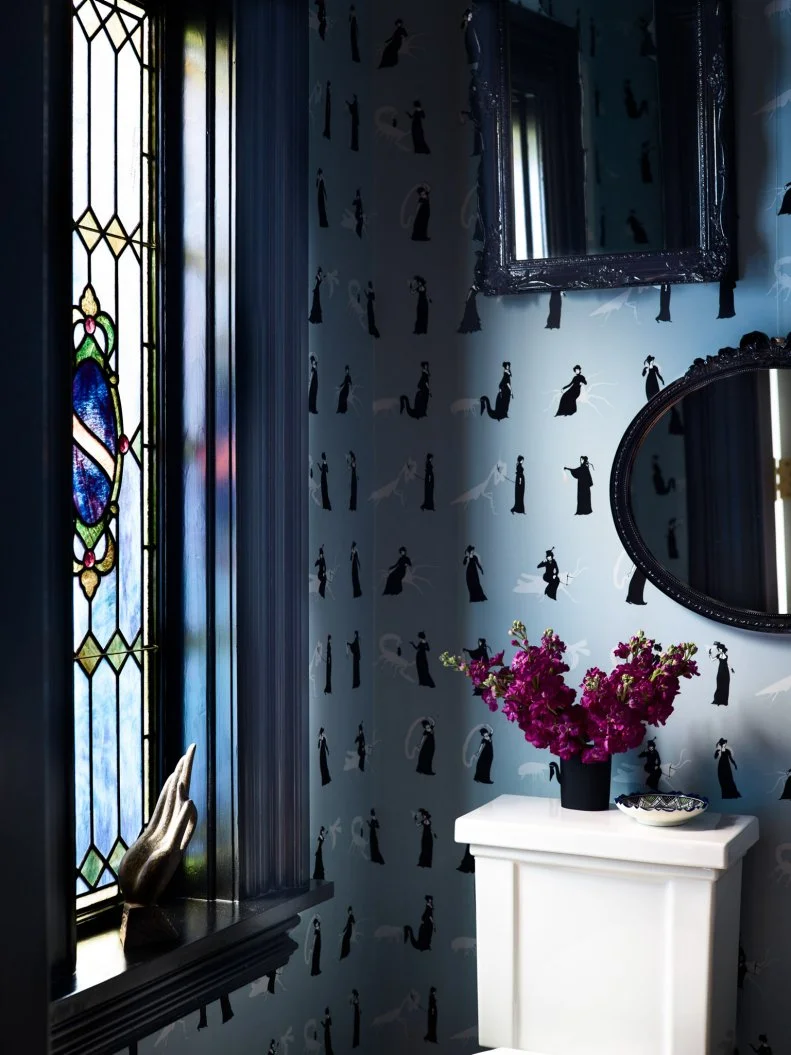 Bathroom Stained Glass Window