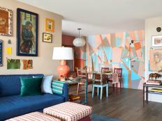 Multicolor Bohemian Living Room