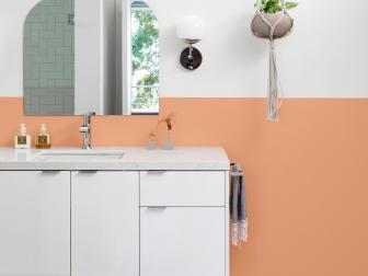 Modern Orange Bathroom