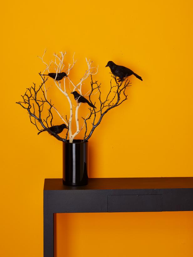 Halloween Vase Decoration With Branches
