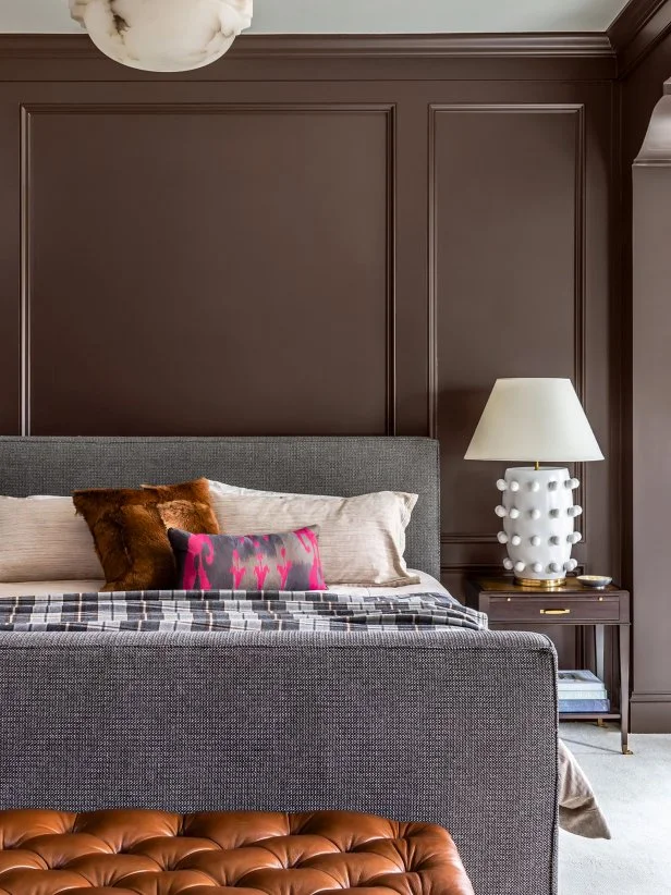 Moody Chocolate Brown Bedroom