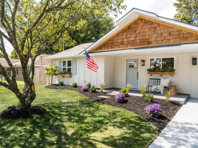Views of the Kalm home, as seen on Fixer to Fabulous, Season 5.