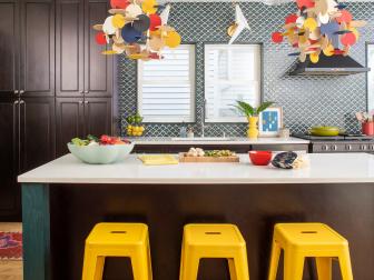 Eclectic, Colorful Kitchen