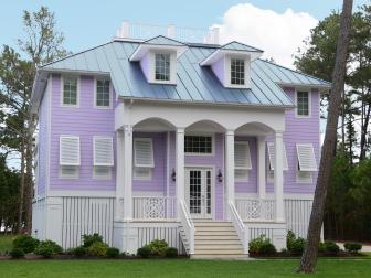 Pale Purple Beach Home