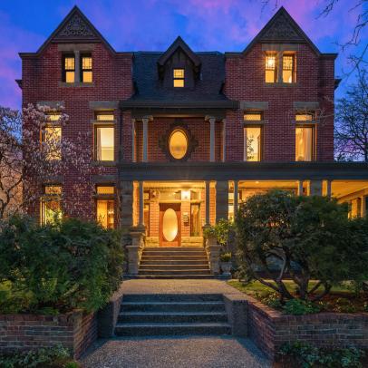 Exterior of French Renaissance Revival Estate in Seattle