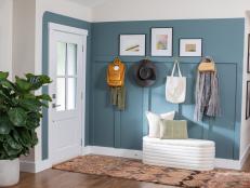 Take a cue from Windy City Rehab and give your home's entryway a bold makeover with a painted accent wall.