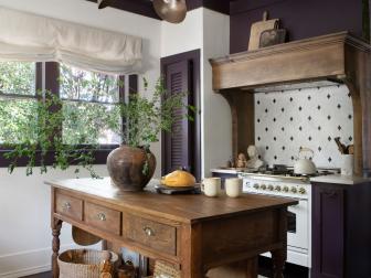 Cottage Kitchen With Apothecary-Style Kitchen Island 