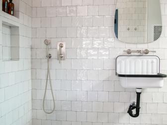 Contemporary Doorless Shower Room