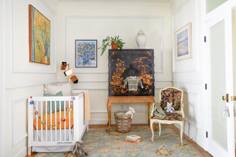 Nursery With Antique Cabinet