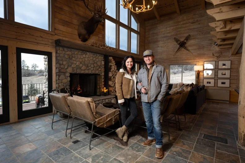 Ben and Cristi Dozier portrait in the Straub family home.