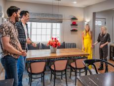 CELEBRITY IOU SEASON 4, LOS ANGELES - EP 405 REVEAL. FEATURING Anna Farris. Drew, Johnathan and Anna carry out finishing touches then greet the homeowner and begin the reveal process. As seen on Celebrity IOU Season 4