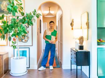 Los Angeles Designer Dabito in His Hallway