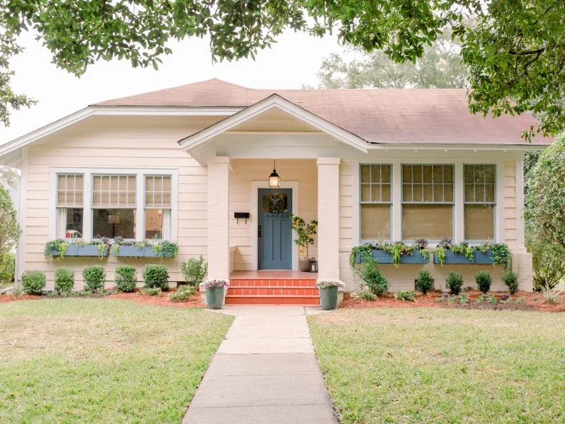 As seen on Home Town, the Bolden residence has been fully renovated by Ben and Erin Napier. Renovations included removing walls to create a more open floor plan, updated paint, new kitchen appliances, and new bathroom fixtures. (After 2)