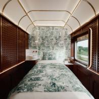 Train Car With Spa Bed and Large Window