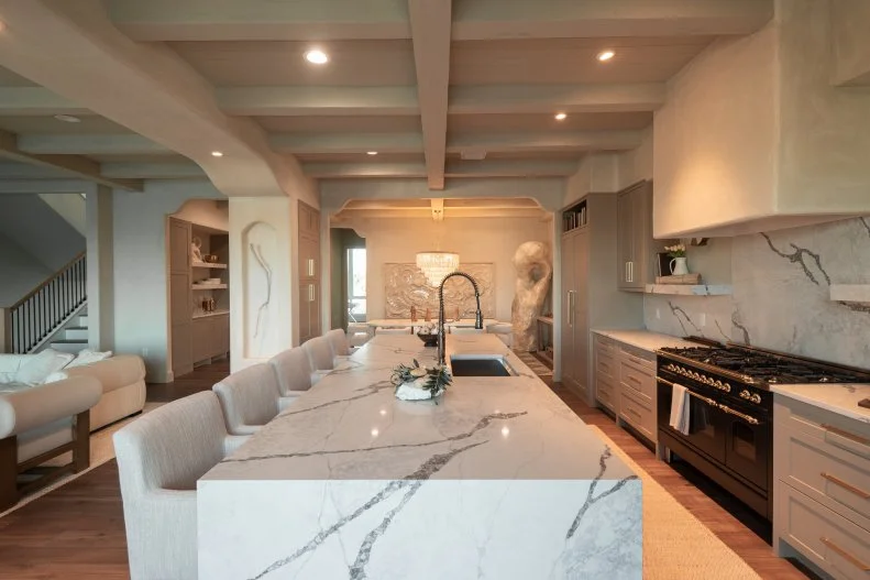 Keith and Evan’s renovated Kitchen Dining area, as seen on Rock The Block, Season 5.