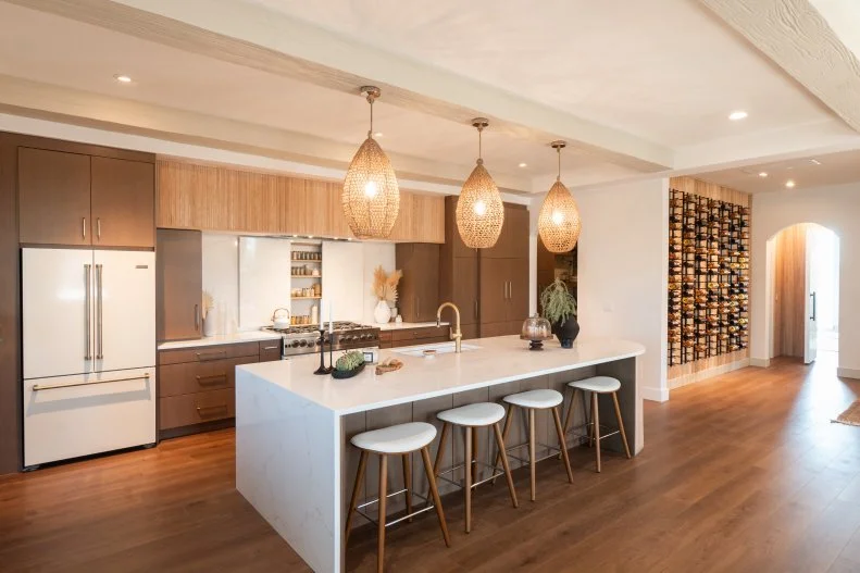 Page and Mitch’s renovated Kitchen Dining area, as seen on Rock The Block, Season 5.