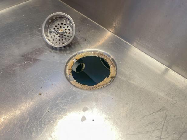 Old Plumber's Putty on a Sink