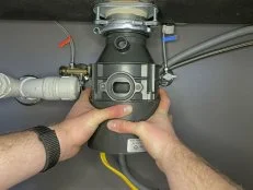 Spinning a Garbage Disposal in Place