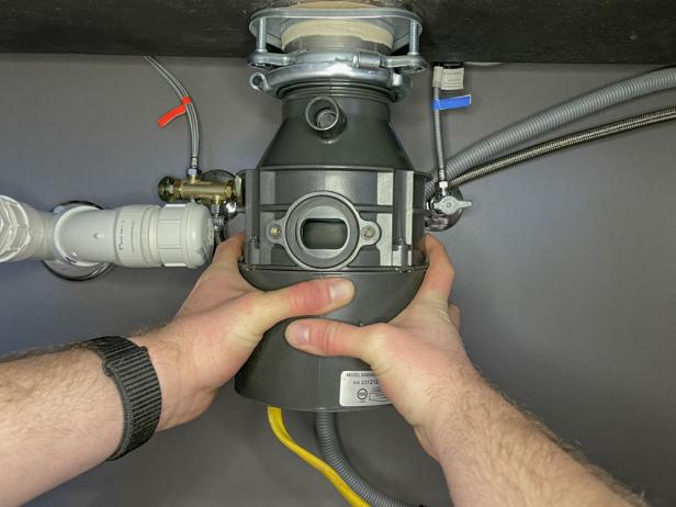 Spinning a Garbage Disposal in Place