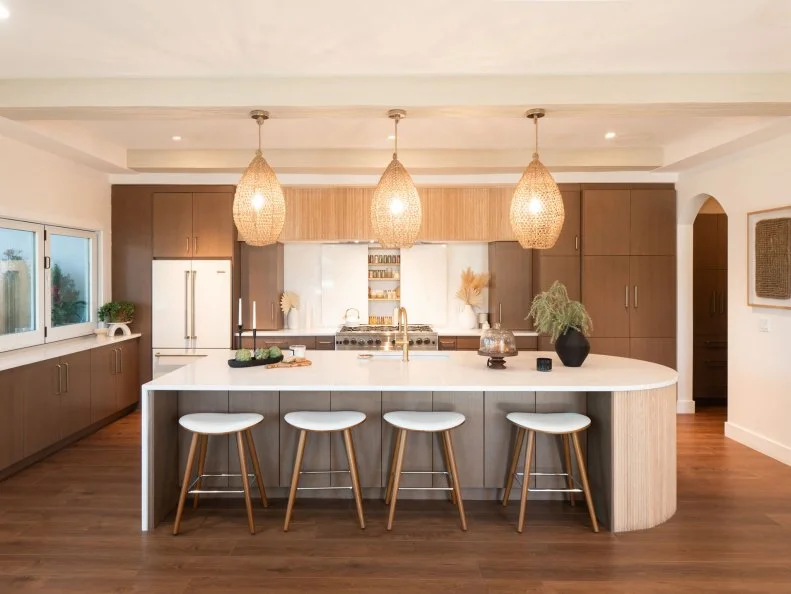 Page and Mitch’s renovated Kitchen Dining area, as seen on Rock The Block, Season 5.