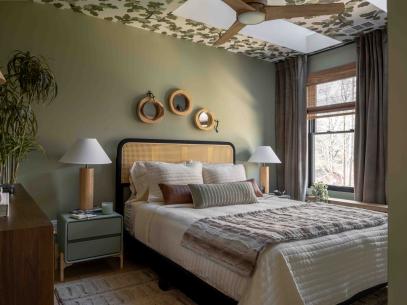 See the Soothing Green Guest Bedroom