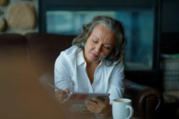 Woman Drawing on Tablet 