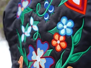 Ojibwe-Style Embroidered Florals