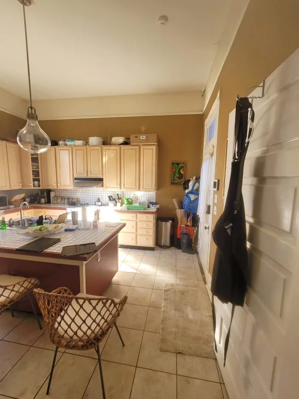 Dated, Beige Kitchen With Tan Walls