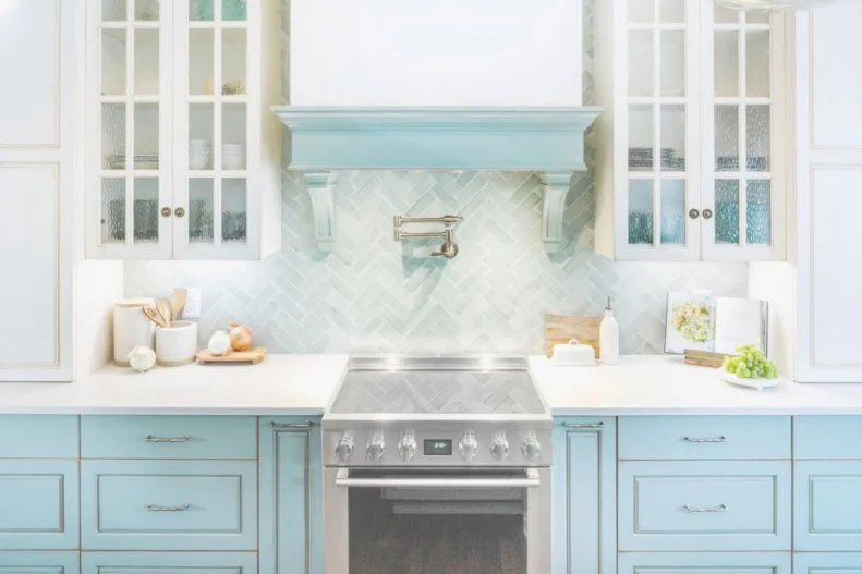 Blue and White Kitchen