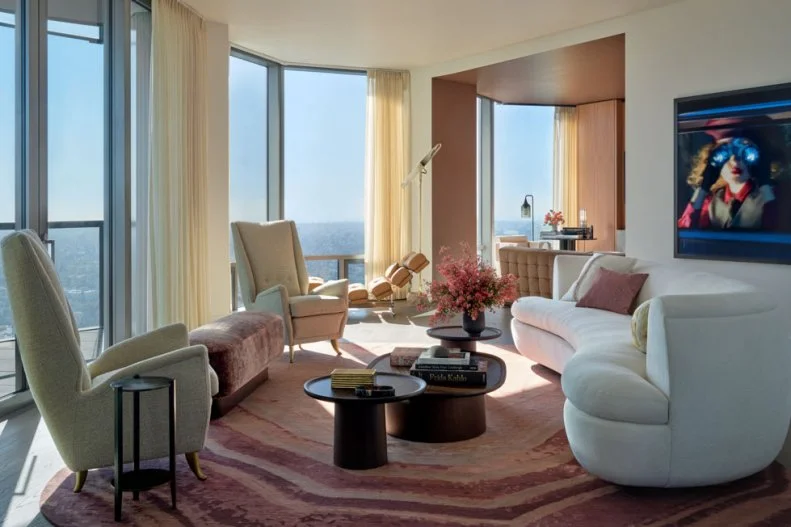 Postmodern Living Room in City Condo