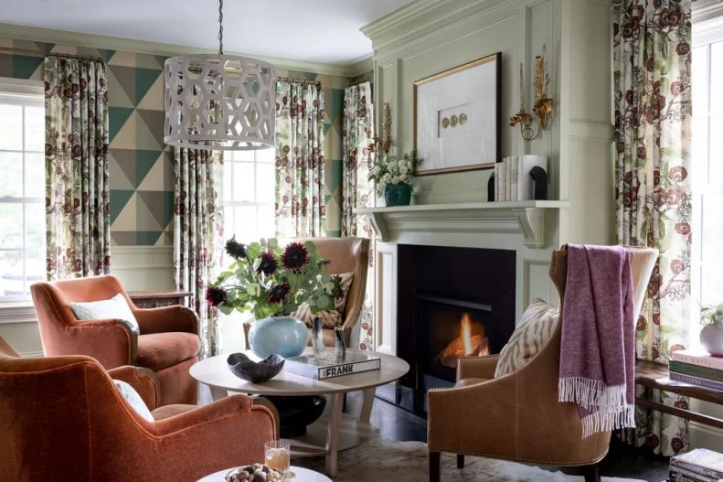 Cozy Light Green Sitting Room