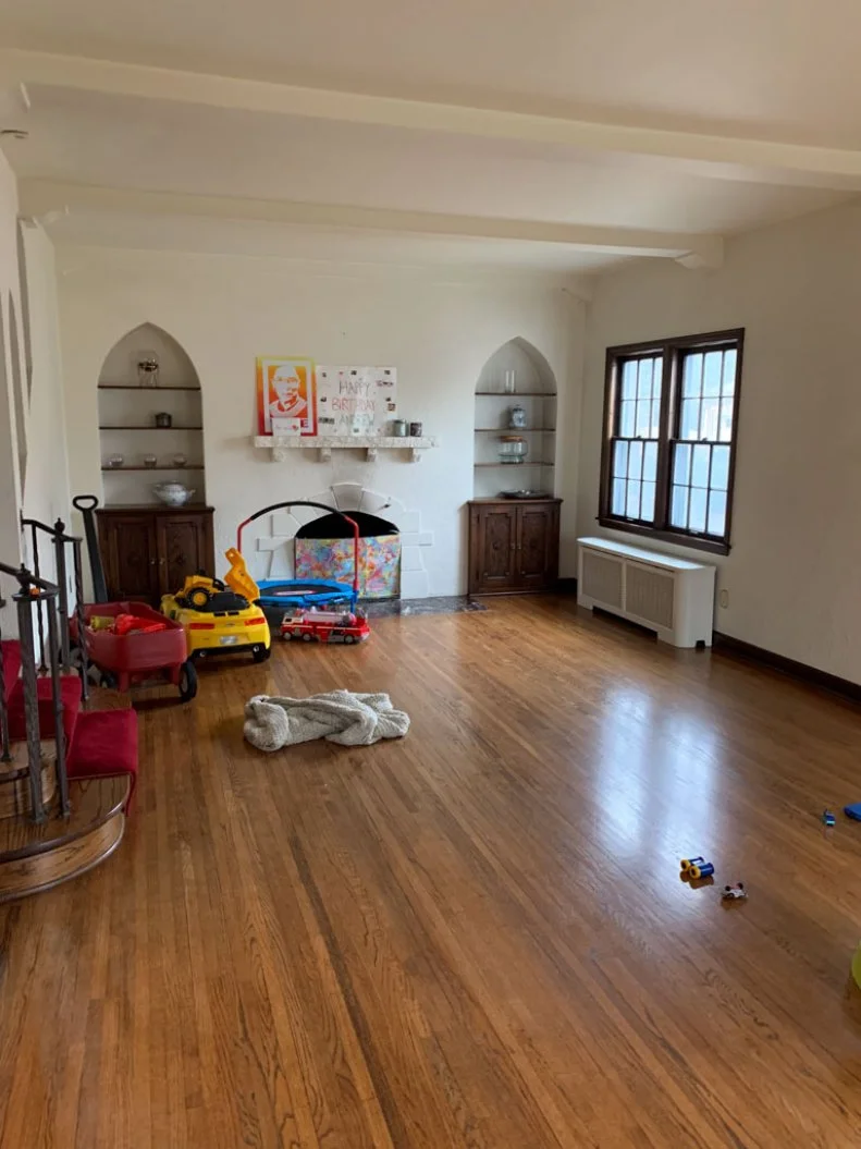 Before: Empty Living Room Without Furniture or Style