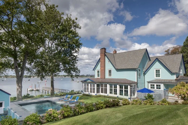 Blue Waterside House