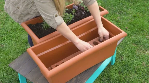 Add Bricks & Water to Second Planter