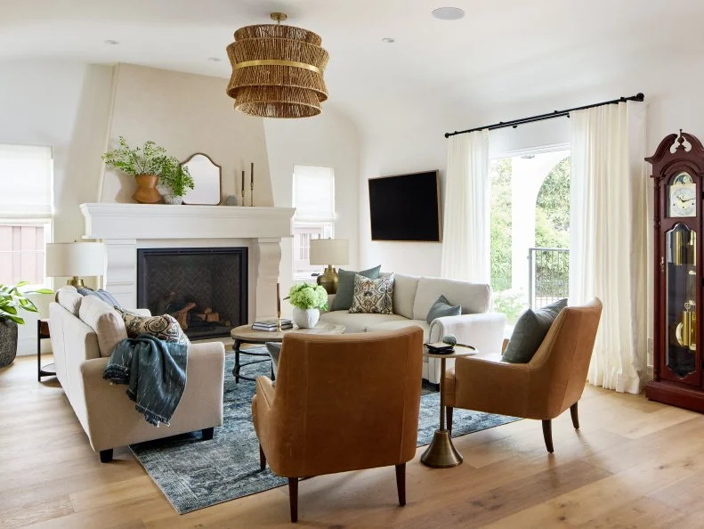 White Living Room in a California Bungalow