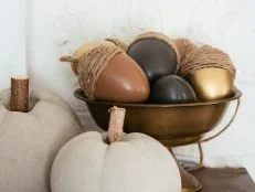 Fall Acorns Made From Plastic Easter Eggs