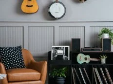 Learn from the DIY experts at HGTV.com how to dress up any wall using MDF Pole wrap.