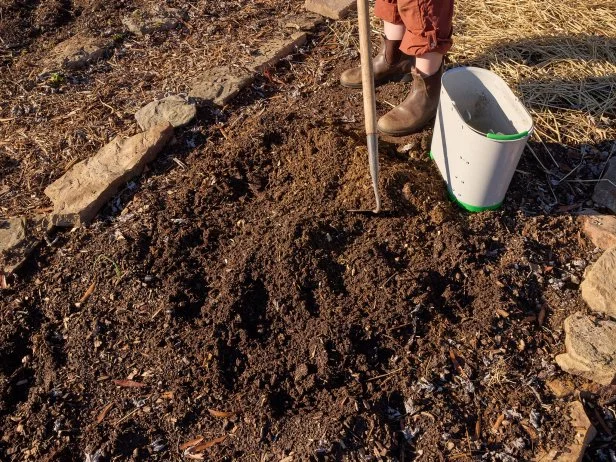 Mill Grounds Being Incorporated Into Garden Soil