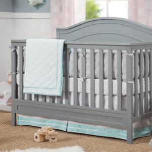 Gray Convertible Crib