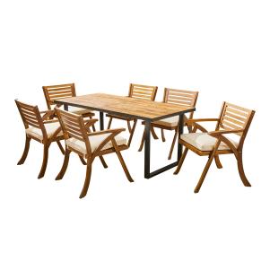Teak Wood Outdoor Dining Table Set