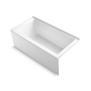 Underscore Rectangle 60 x 30 alcove bath with integral apron integral flange and right-hand drain