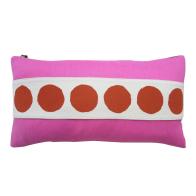 Polka Dot Hot Pink Pillow